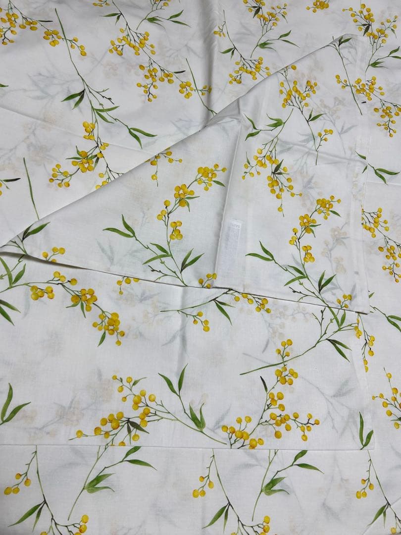 ZARA ミモザ柄デュペカバー&ピローケース