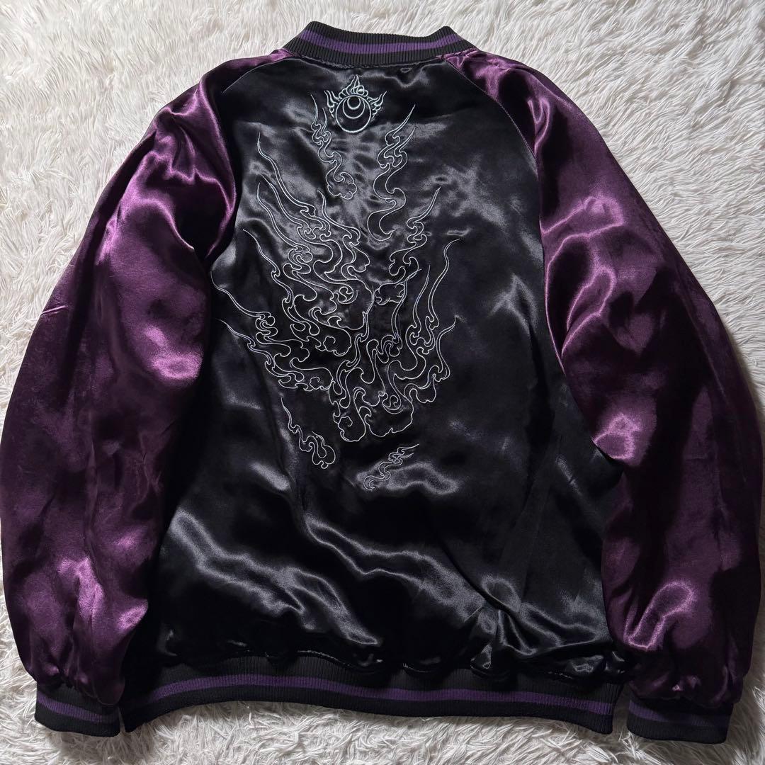 s*o様 未使用級/完売品✨絡繰魂 粋　スカジャン　リバーシブル　総刺繍　九尾狐