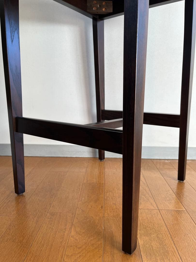 ロックストーン　ハイチェア　② 岩倉榮利　カウンターチェア　本革　モダン 美品