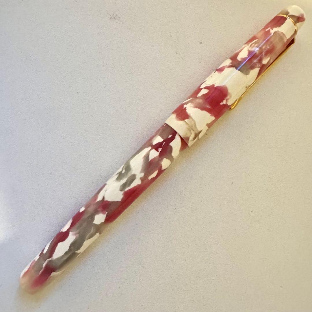 大西製作所 アセテート 万年筆 キャップ式 ピンク ホワイト 桜