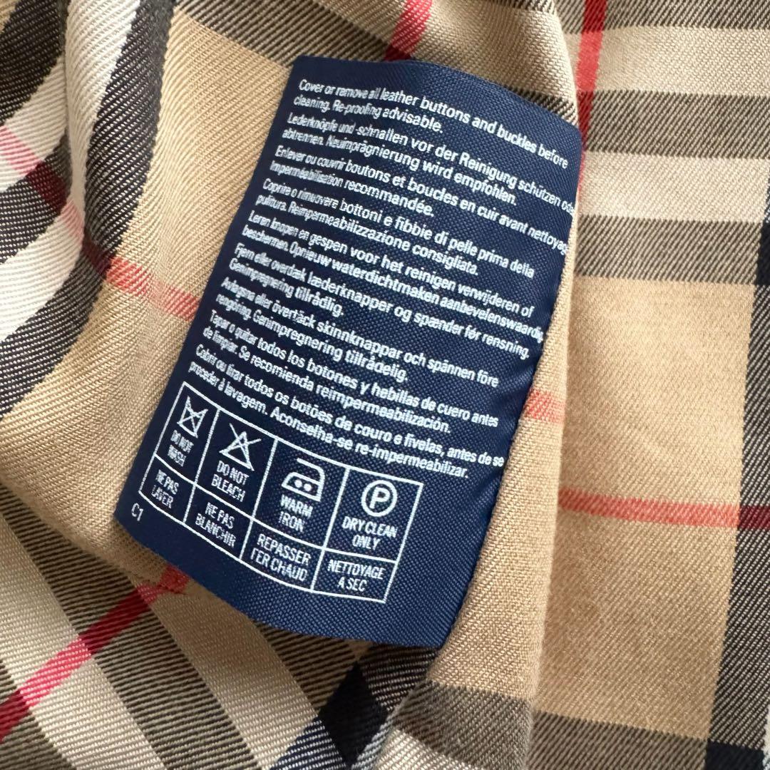 バーバリーズ　トレンチコート　ノバチェック　ライナー付　イングランド製　ベージュ