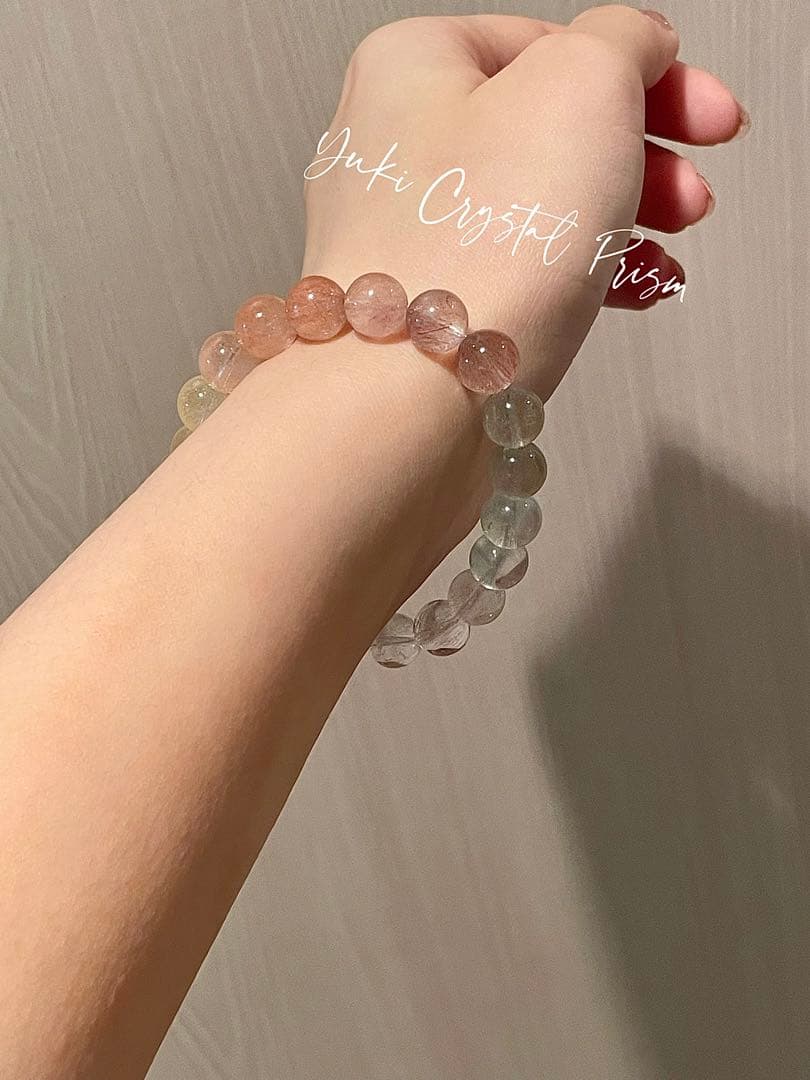 カラフルラビットヘアルチルクォーツ カラフルサゲニティッククォーツ