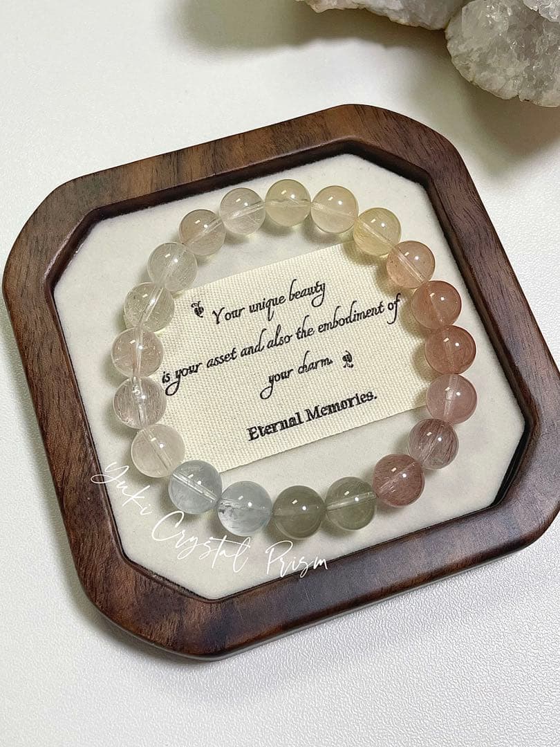 カラフルラビットヘアルチルクォーツ カラフルサゲニティッククォーツ