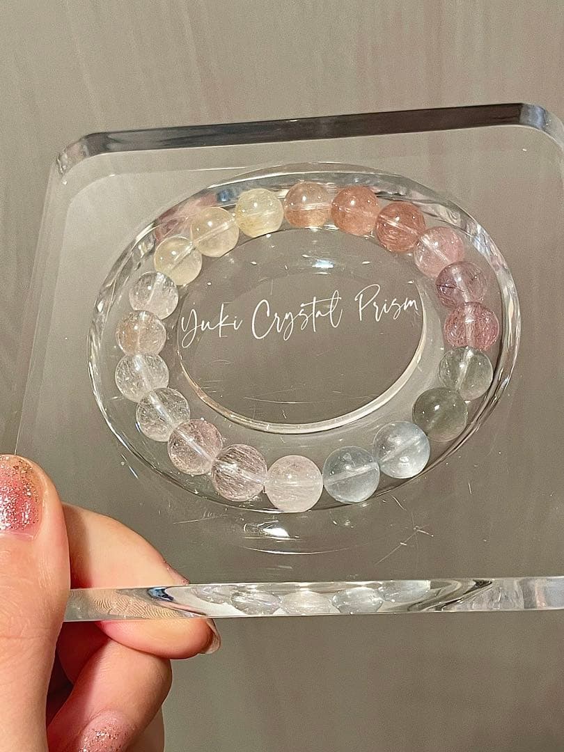 カラフルラビットヘアルチルクォーツ カラフルサゲニティッククォーツ