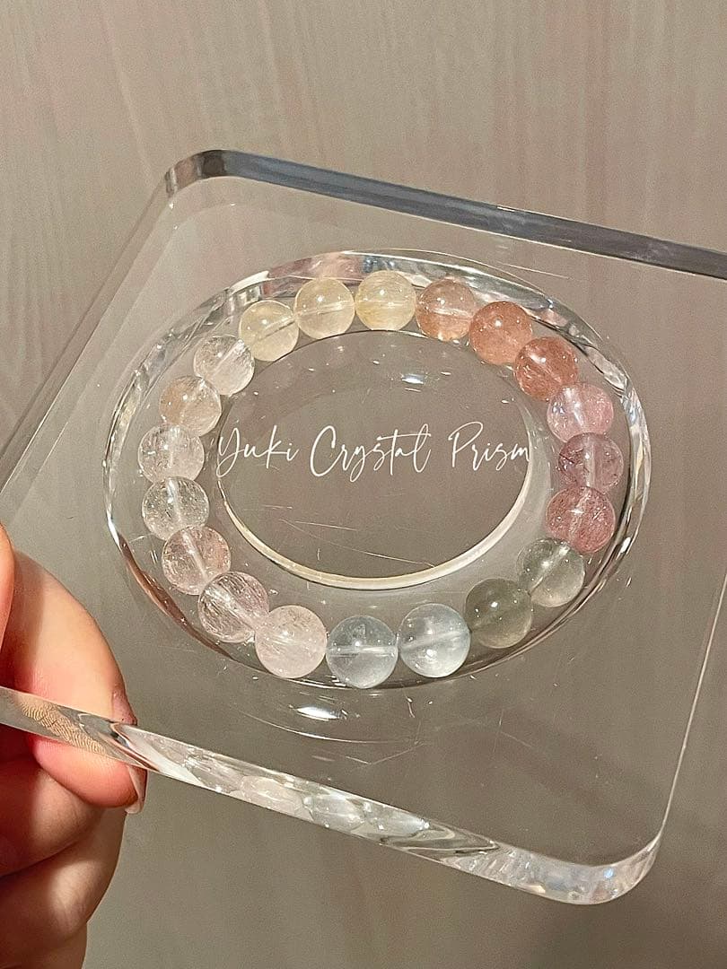 カラフルラビットヘアルチルクォーツ カラフルサゲニティッククォーツ