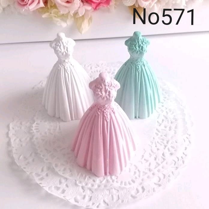 アロマストーンウェディングドレス3体セット