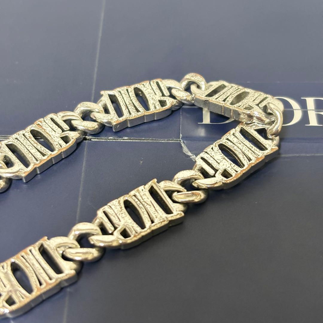 DIOR × STUSSY ディオール ステューシー ロゴ チェーンリンクブレス