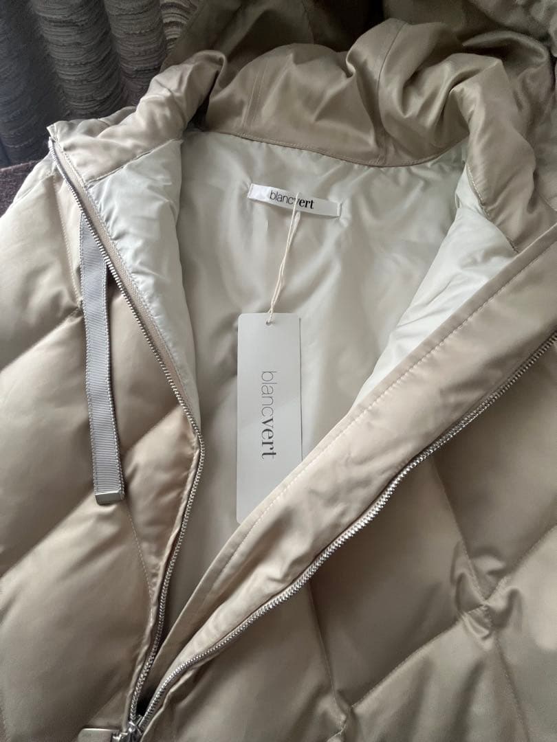 新品　blancvert ベージュ キルティングダウンベスト　89100円