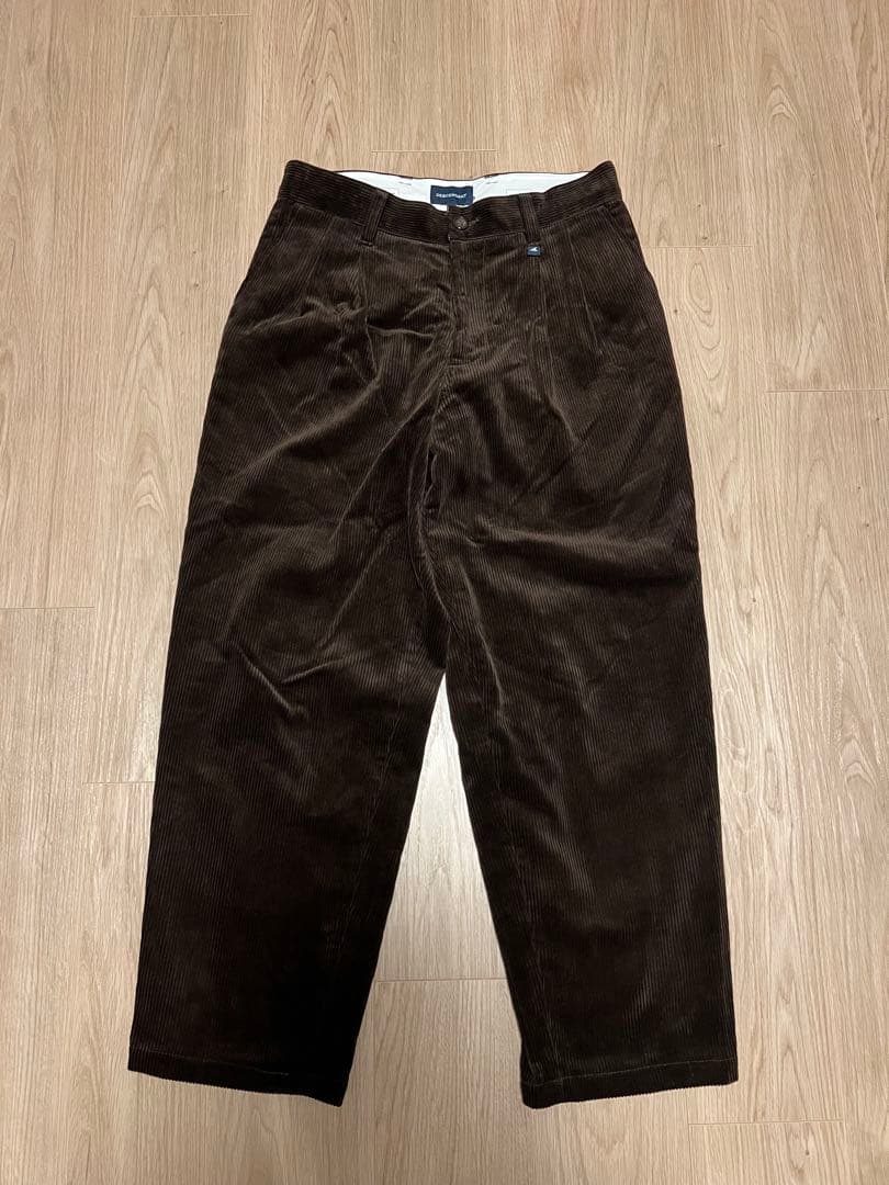 パンツ DESCENDANT CORDUROY TROUSERS BROWN S