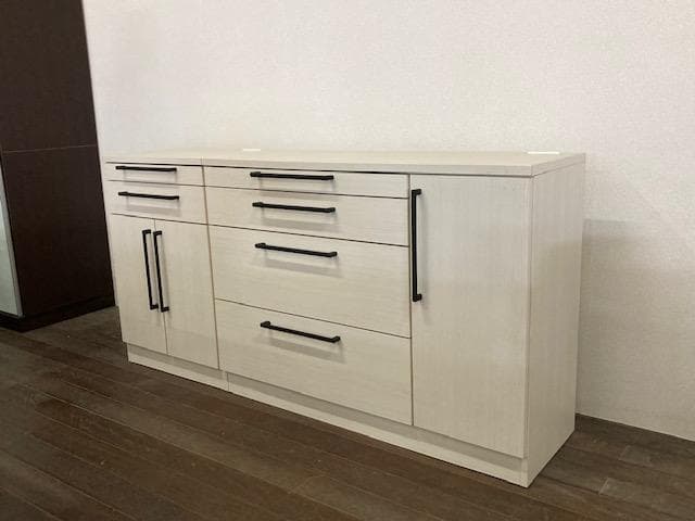 カウンター　キッチン　国産　レンジ台　収納　ホワイト　 セット　新品