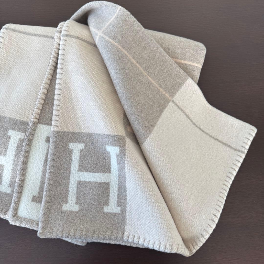 ☆未使用品☆エルメス　ブランケット　プレード　アヴァロンIII ベージュ