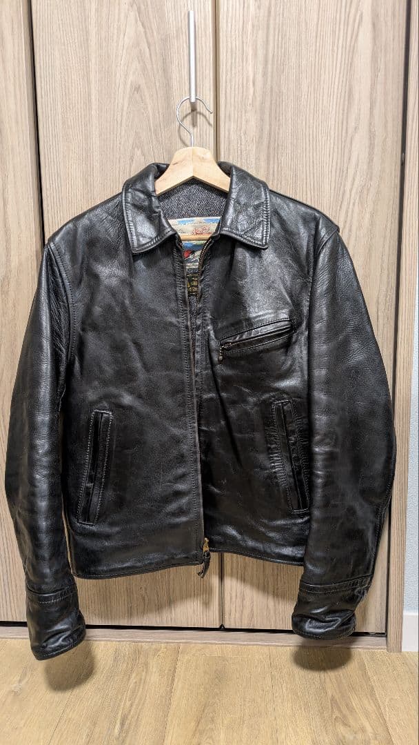 エアロレザー 革ジャン 本革 ホースハイド ステアハイド ライダース