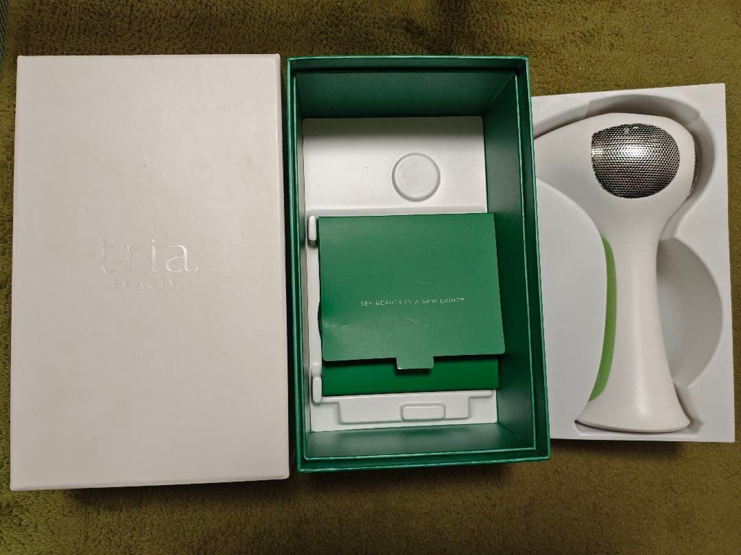 【最新モデル】 美品 トリアTria 脱毛器 LHR4.0 ホワイトグリーン