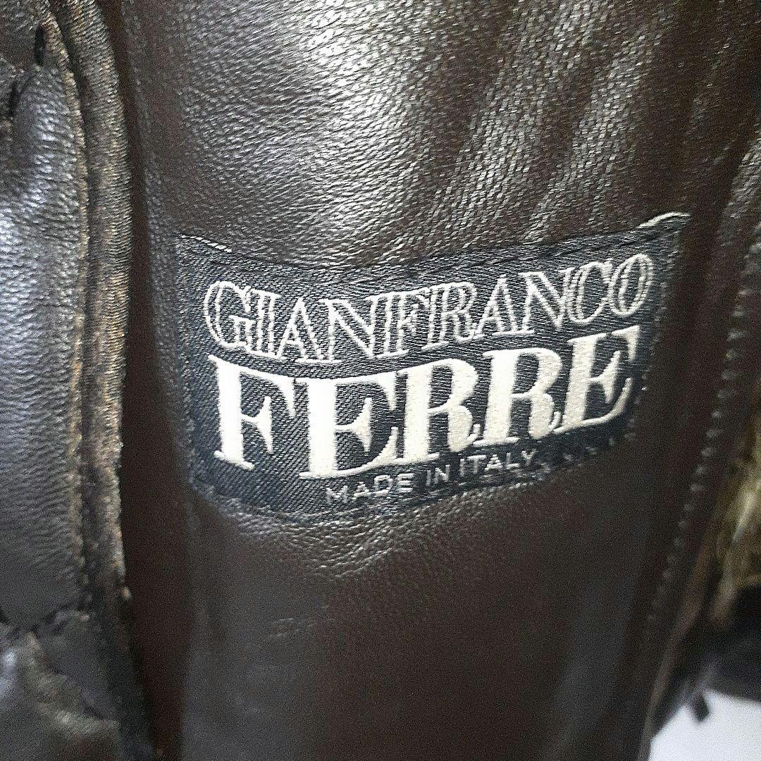 ジャンフランコフェレ、ヴィンテージシープスキンキルティングジャケットサイズ40