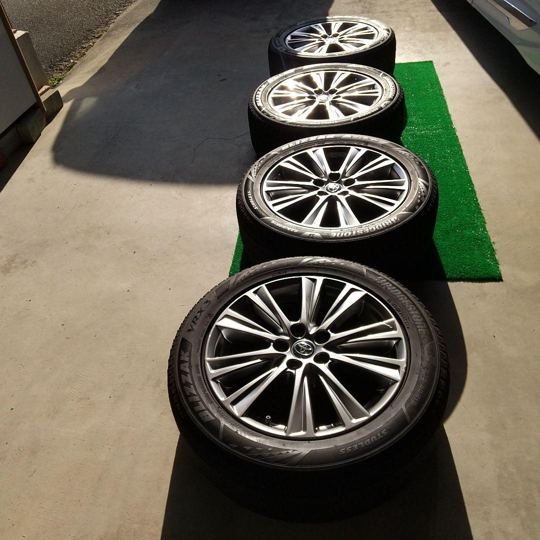 アルファード30系純正ホイール 18インチブリザックスタッドレスタイヤ 4本