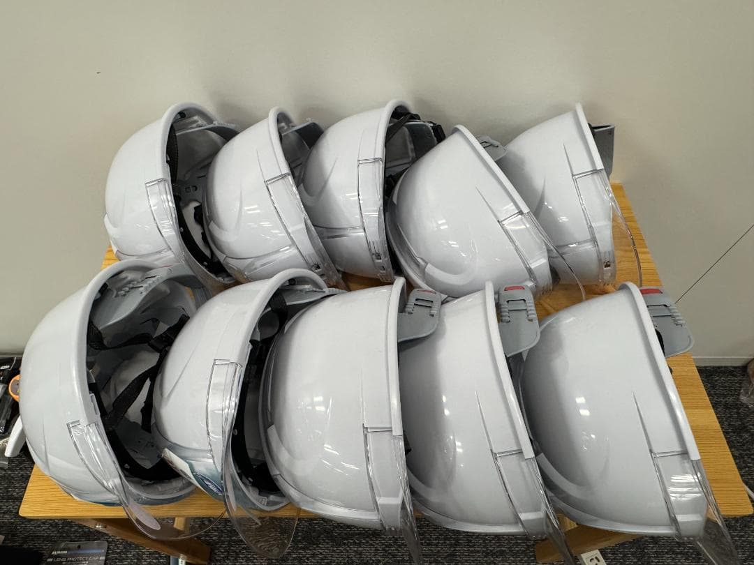 防災ヘルメット ホワイト 10個セット（未使用）