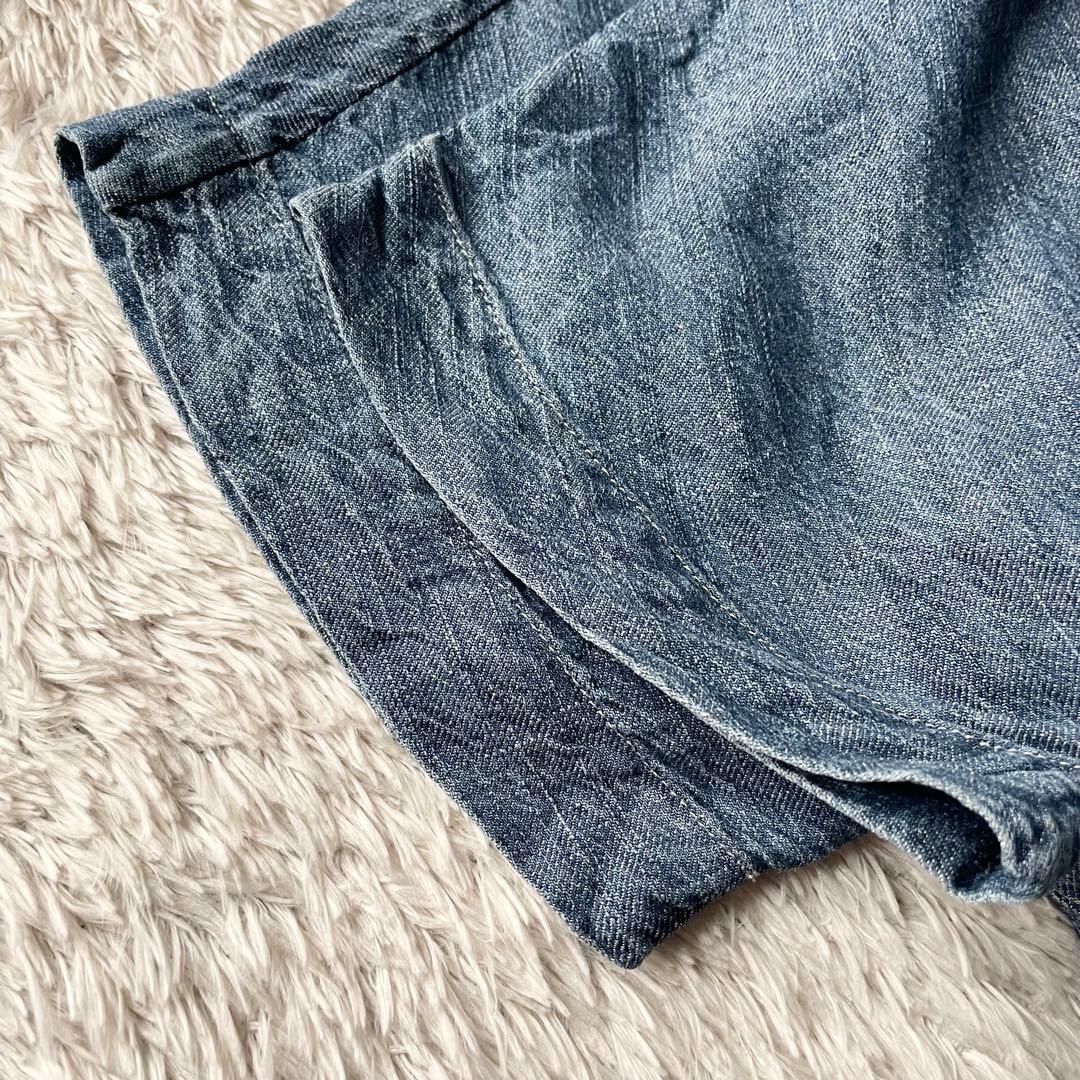 デンハム 美品 DENHAM BEND JUMPSUIT サロペット M ブルー