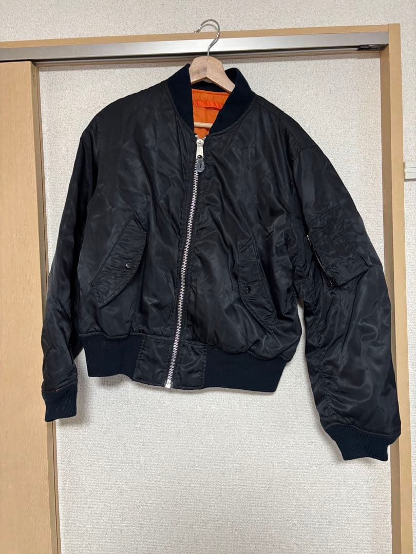 黒 90s WESTOP INDUSTRIES MA-1 短丈 Y2K