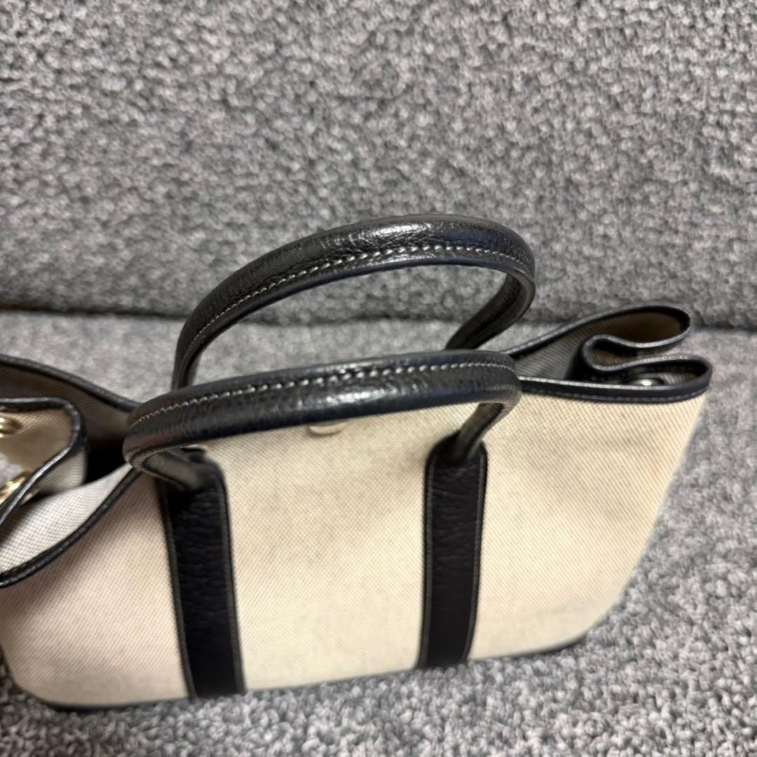 HERMES ガーデンパーティ36 PM トワルアッシュ ショルダーバッグ