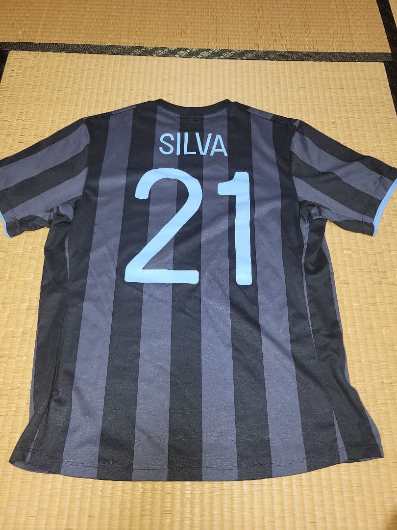 【希少】ダビド・シルバ　マンチェスターシティ3rdユニフォーム　スペイン代表