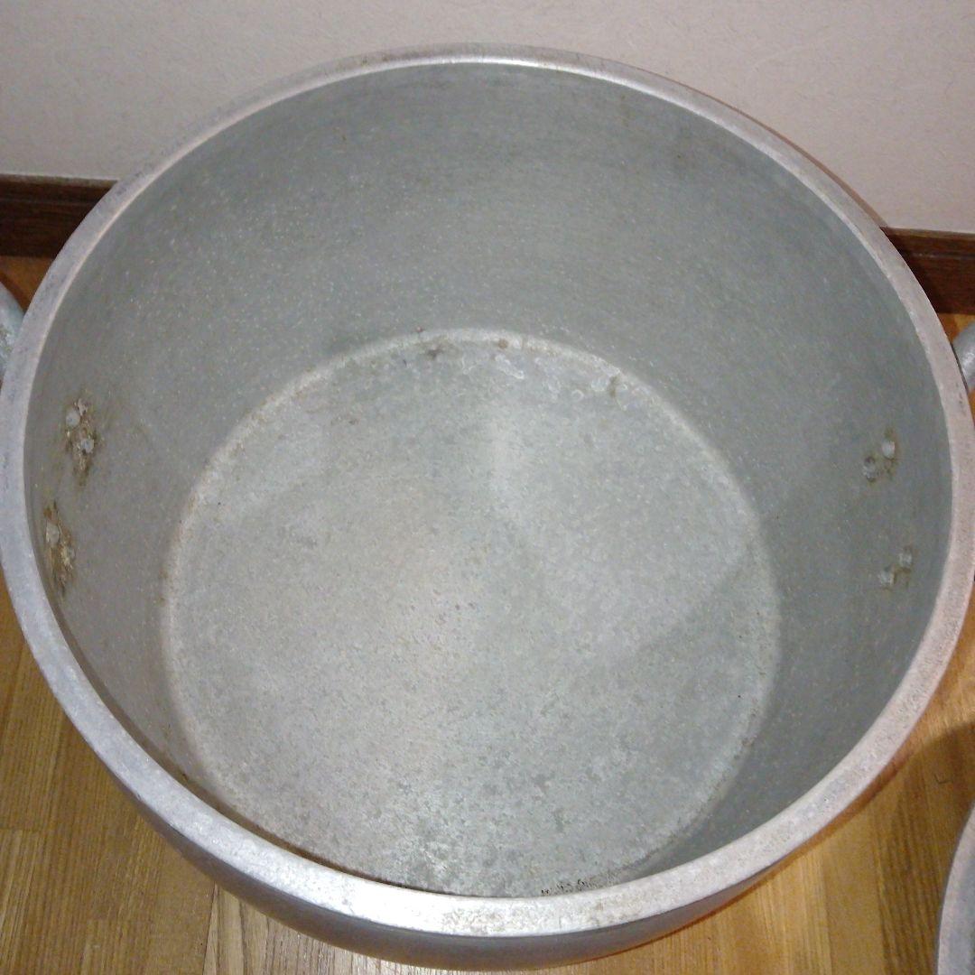 アルミ製寸胴鍋　大容量　シルバー