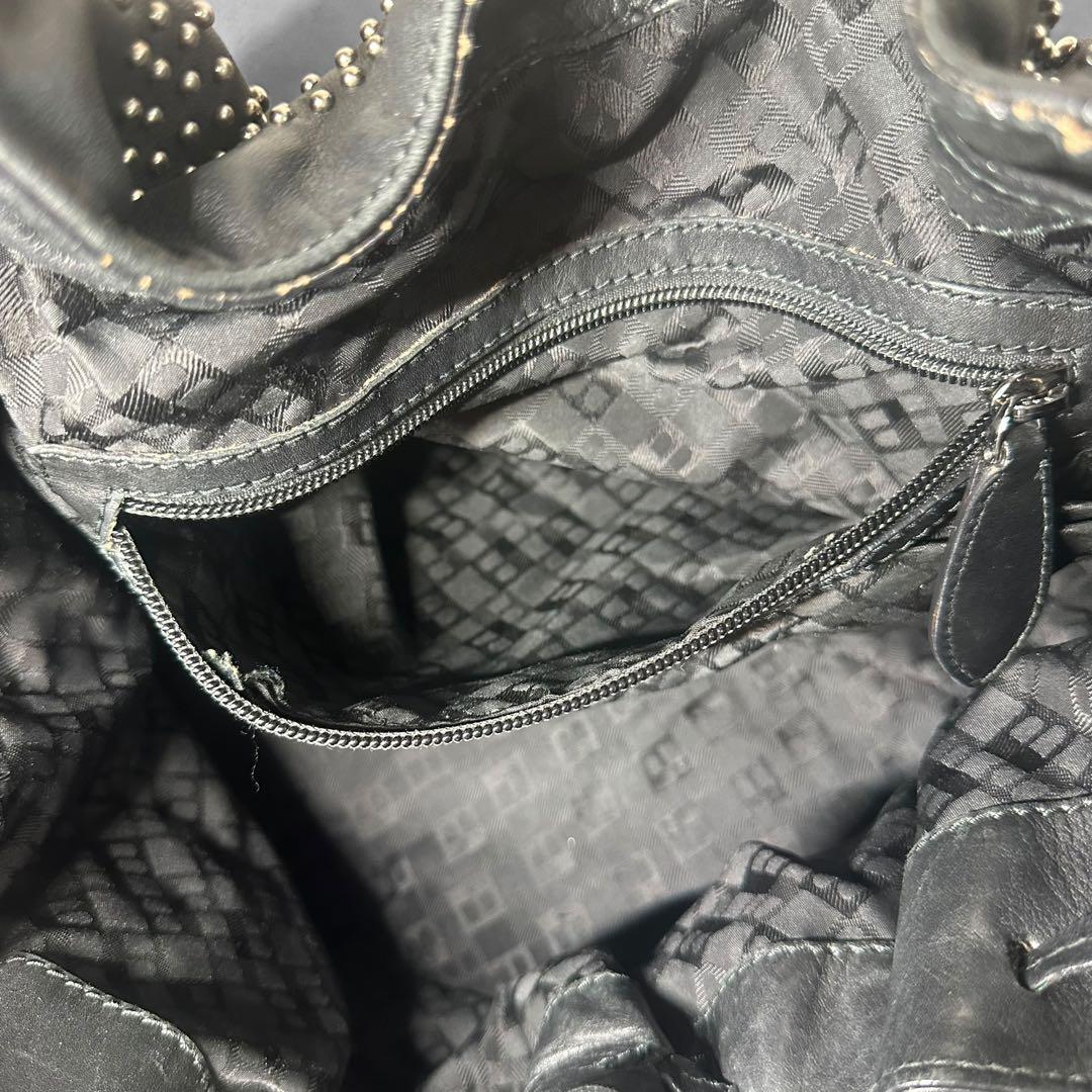 超希少✨BALLY Studded Leather Shoulder Bag