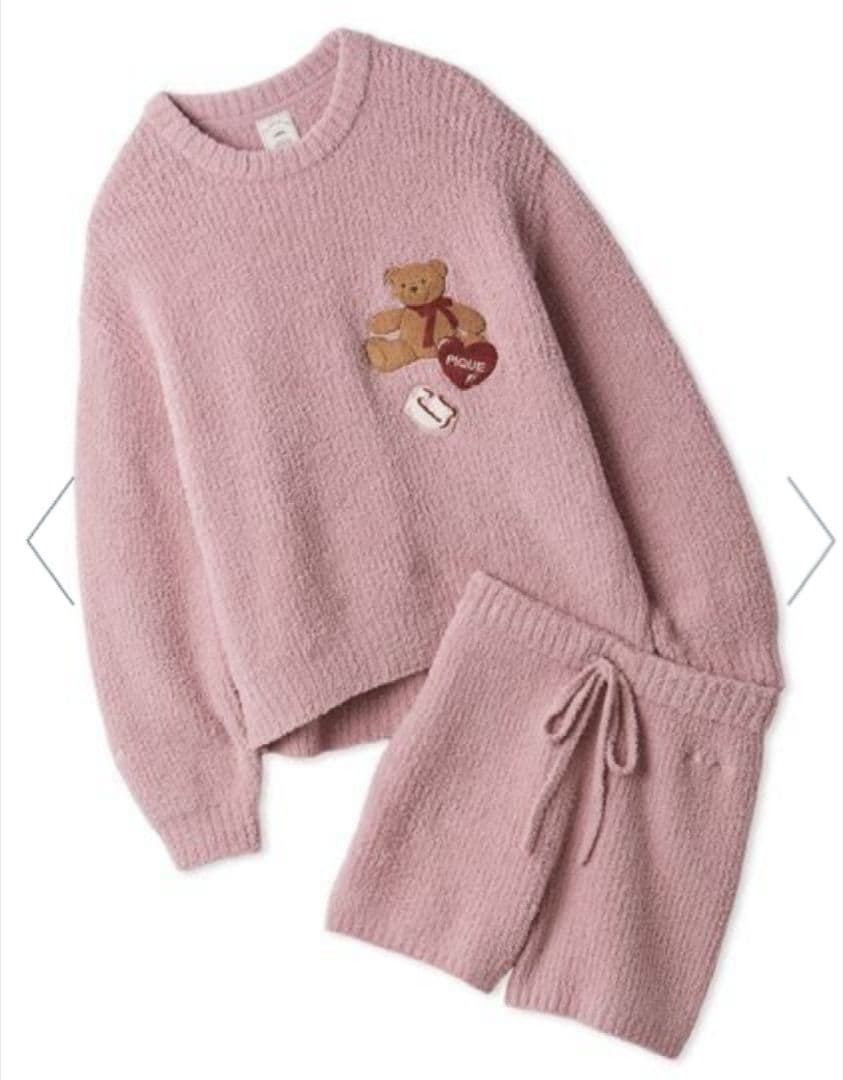 ベビモコベアさがらプルオーバー&ショートパンツセット　ジェラートピケ