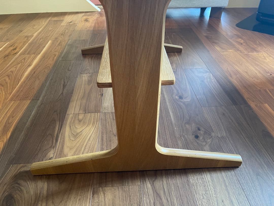無印良品　木製 ダイニングテーブル リビングテーブル 棚付き ナチュラル　完成品