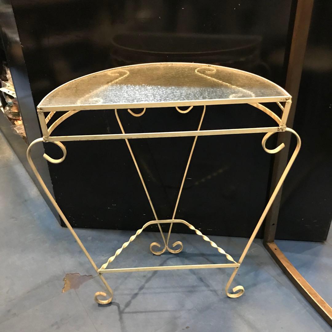 アイアン　サイドテーブル　アンティーク