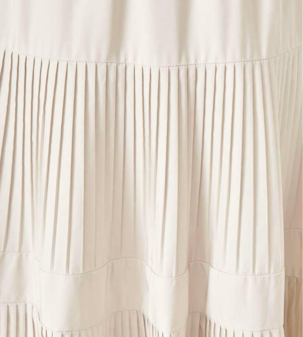 新品　BEARDSLEY ヘムプリーツティアードギャザースカート