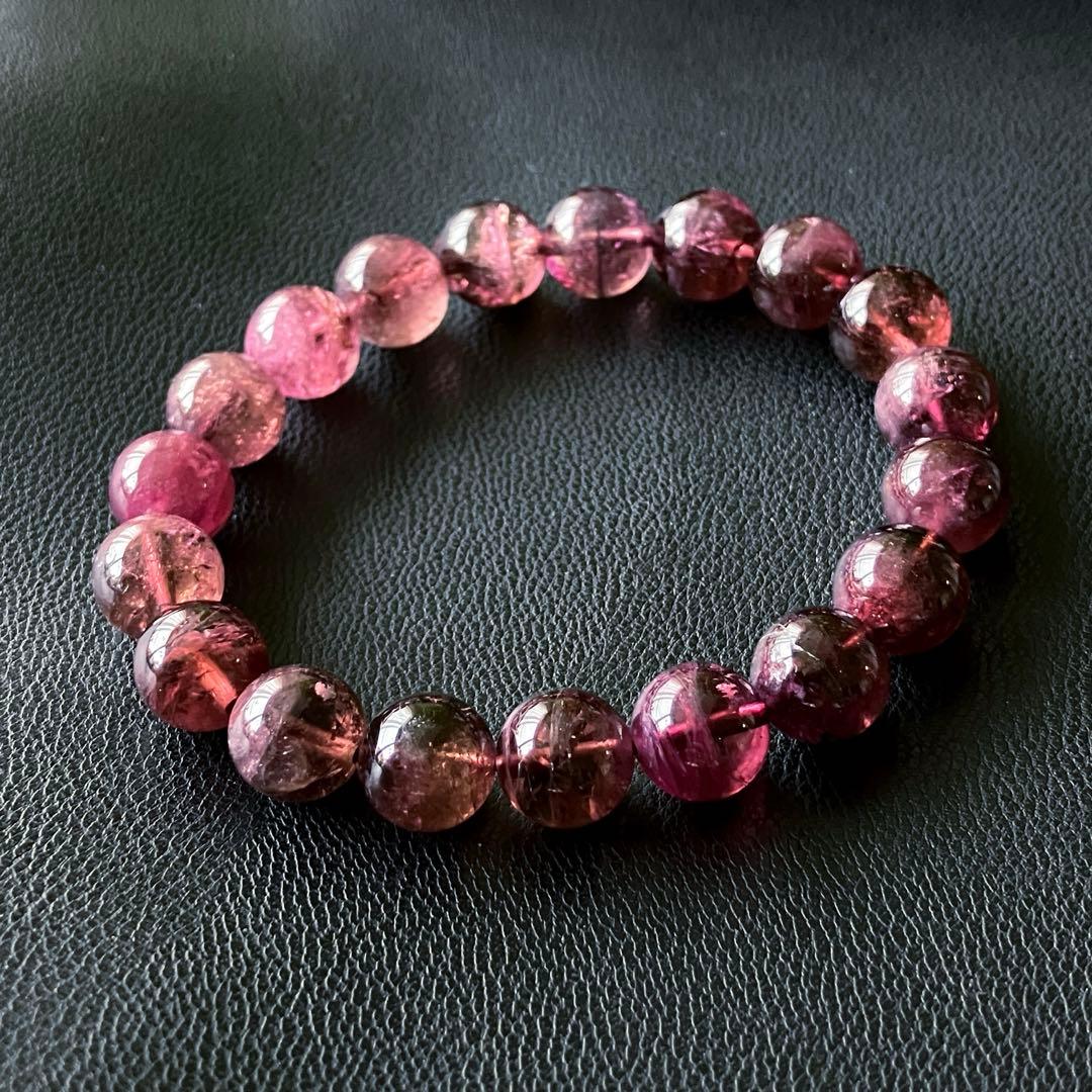 天然石 ルベライト ピンクトルマリン ブレスレット キャッツ 10ミリ玉 高品質