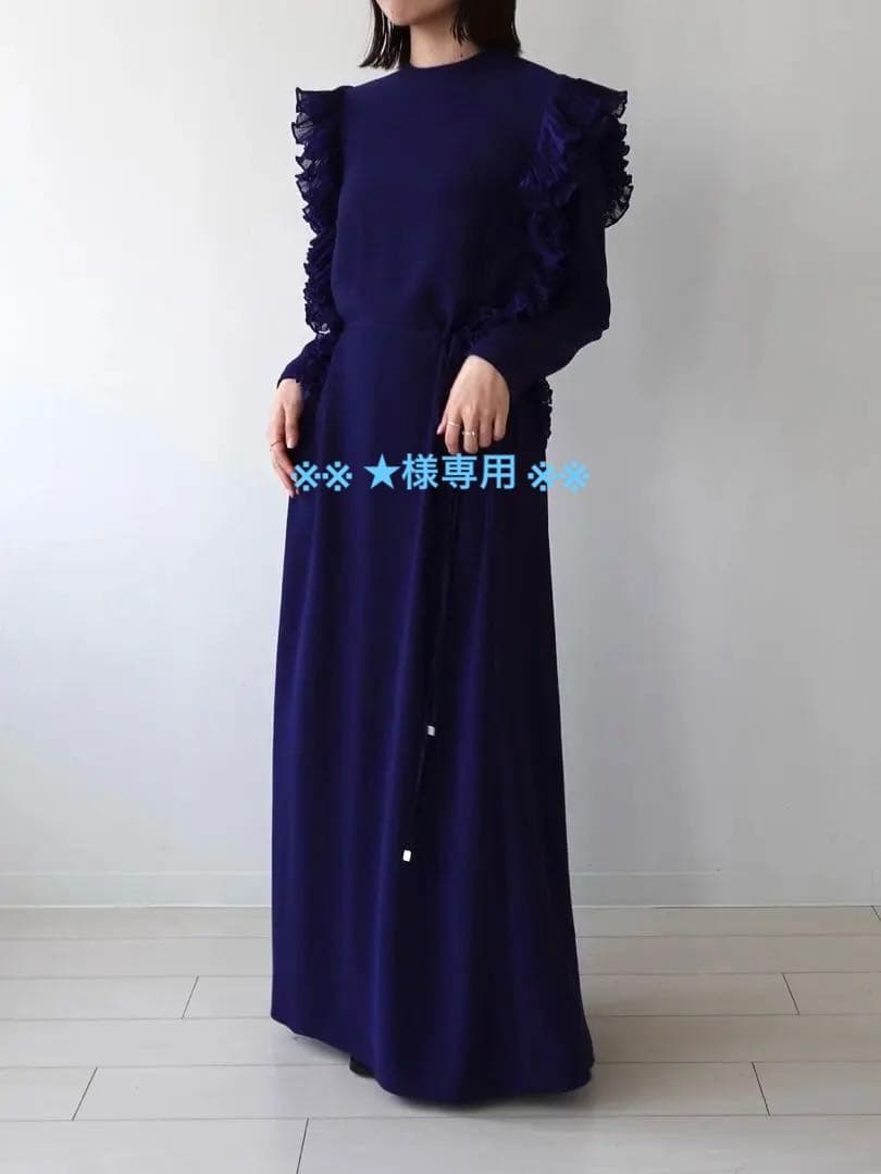 ★vintage★Frill Shoulder Dress