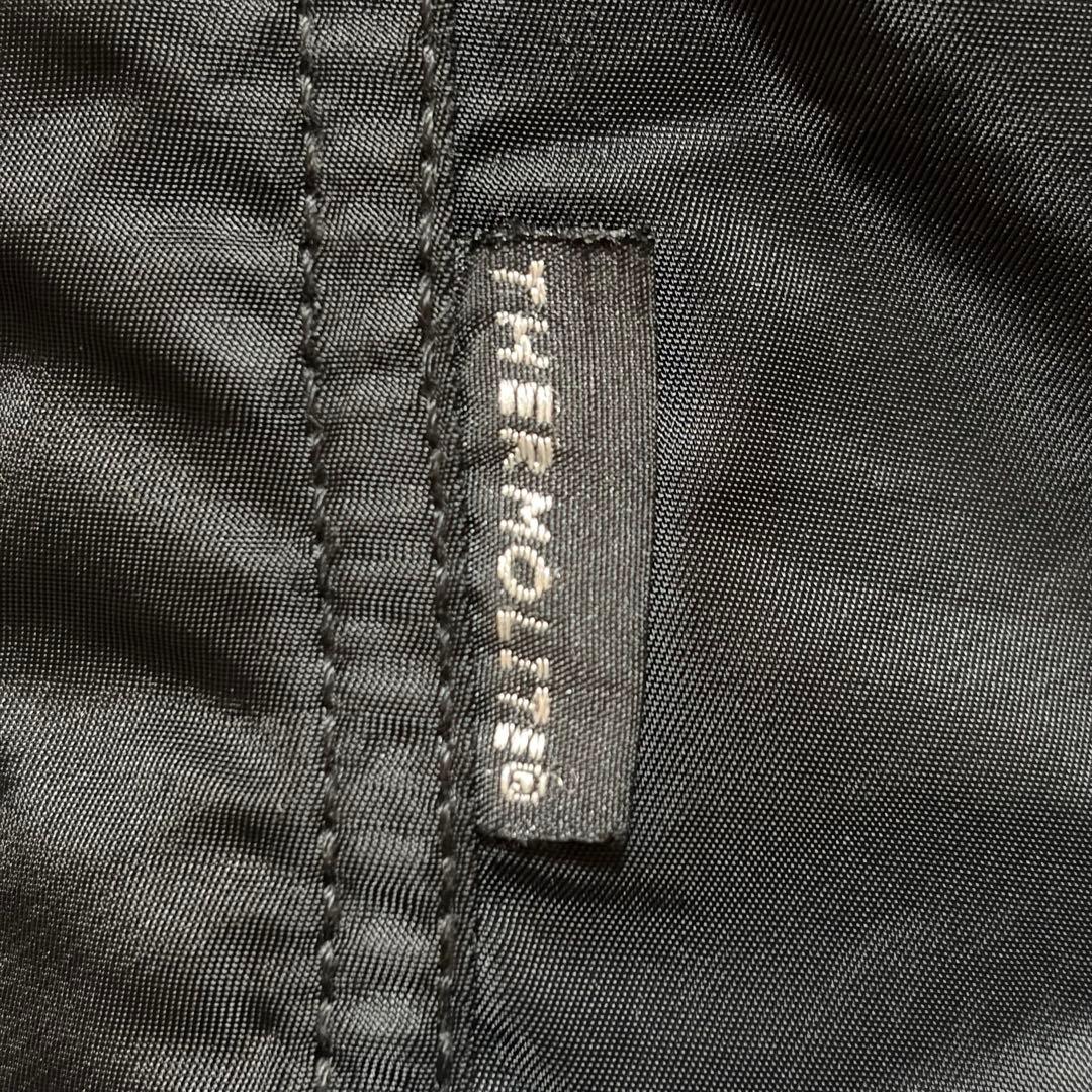 4XL ALPHA フーデッドリブジャケット　ブラック　フード取り外し可