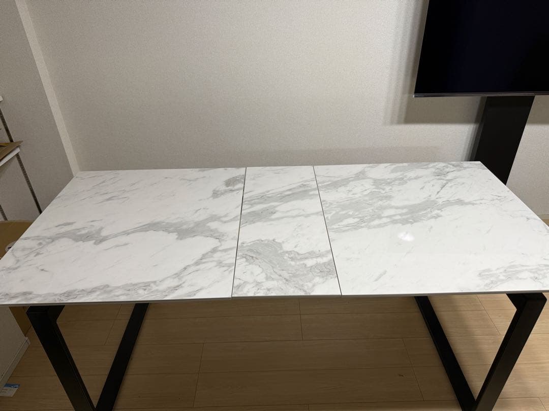 セラミックテーブル　伸縮タイプ　150cm 180cm ニトリ