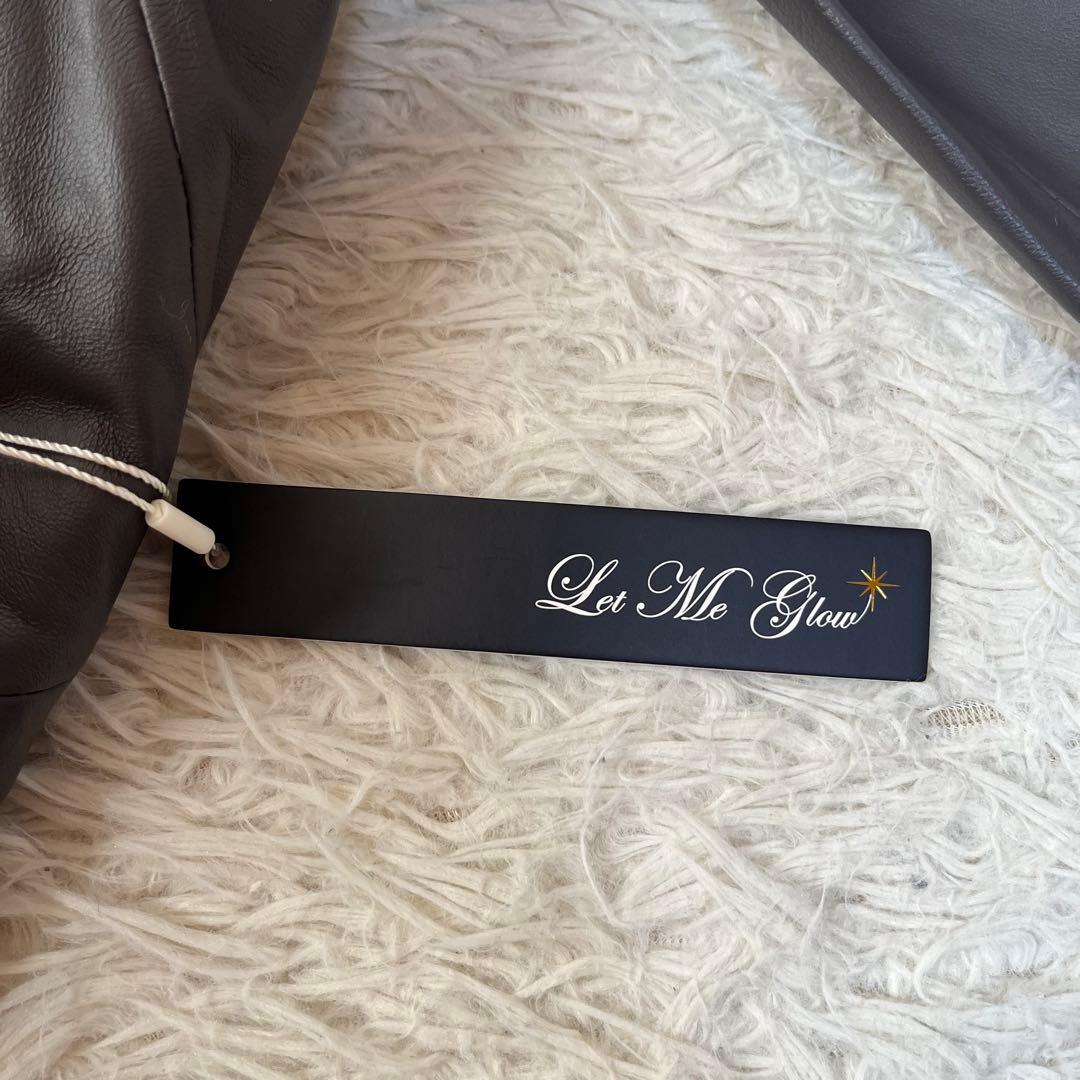 【新品未使用】レットミーグロウ　QVC ラムレザー　ダブルコート　希少サイズ