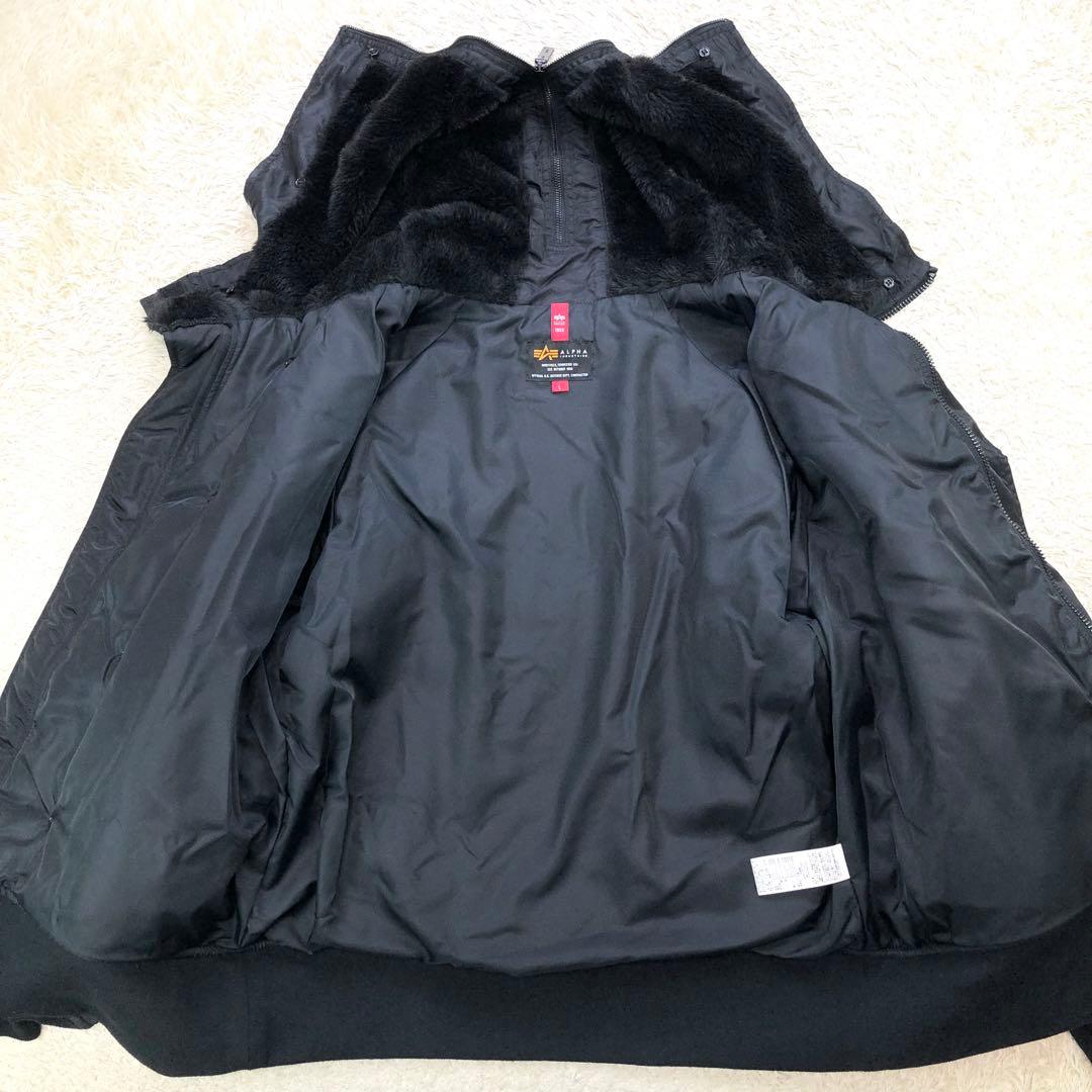 美品⭐アルファインダストリーズ N-2B フライトジャケット Lサイズ ブラック