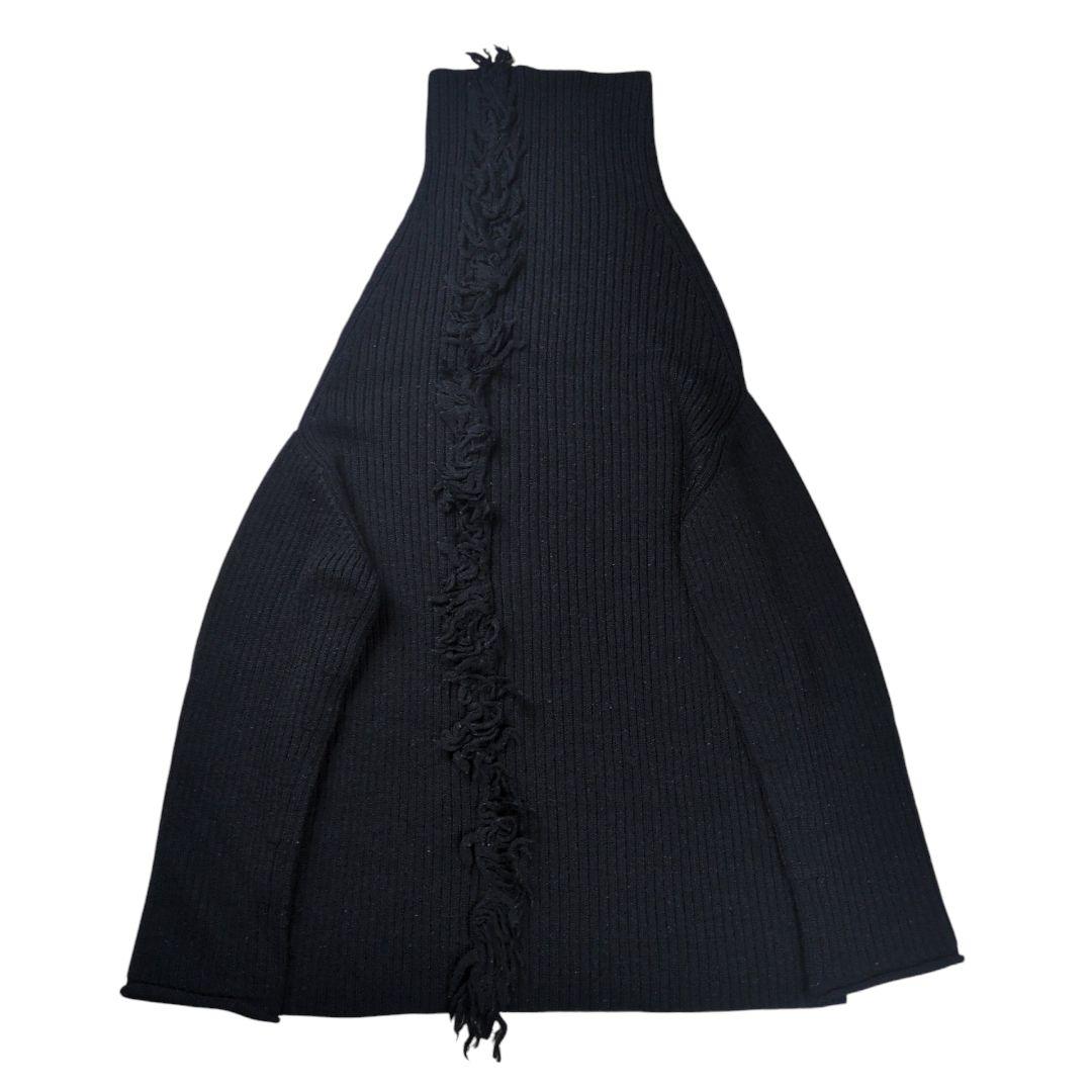 【希少】Y's ワイズ アルパカウール フリンジ オバケニット