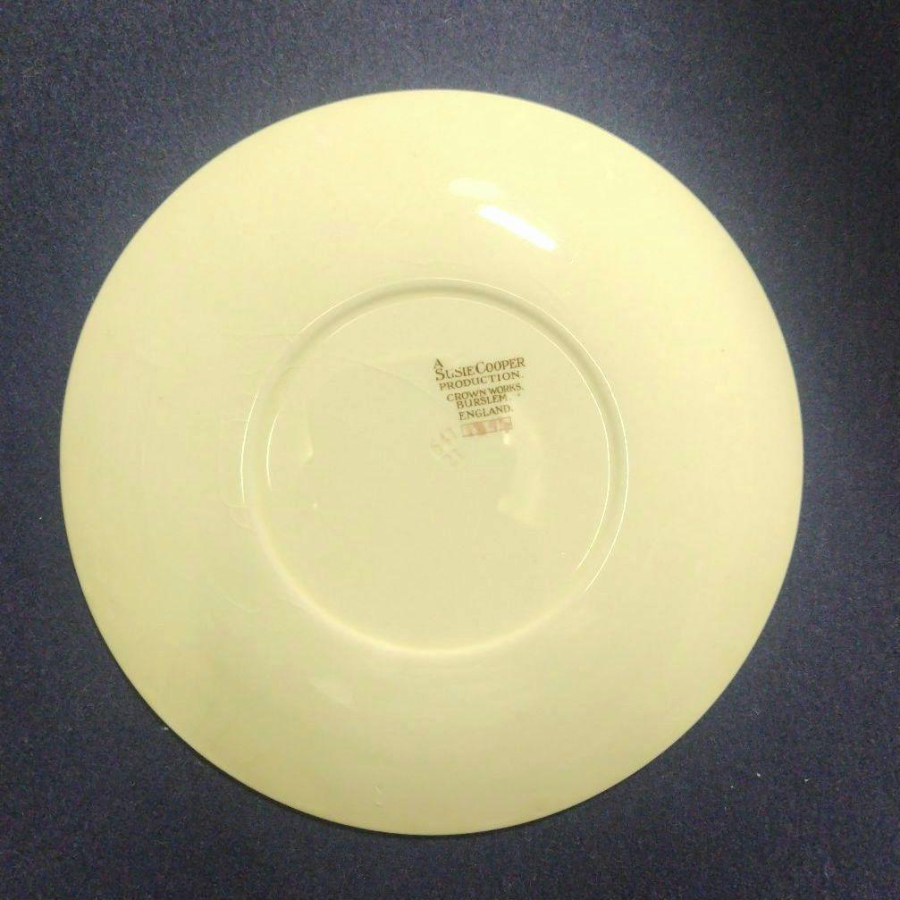 ほぼ未使用、スージークーパー「パトリシアローズ」直径20cmプレート、4枚セット