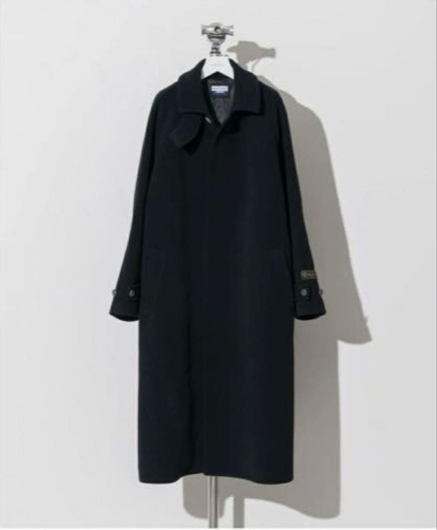 メゾンスペシャル インポートファブリックウールプライムオーバーステンカラーコート