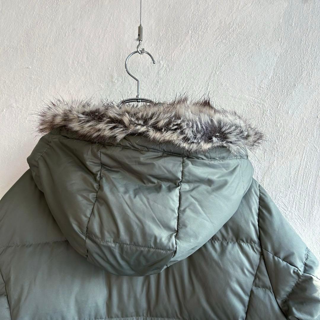 極美 Eddie Bauer ファー ロング丈 ダウンコート エディーバウアー