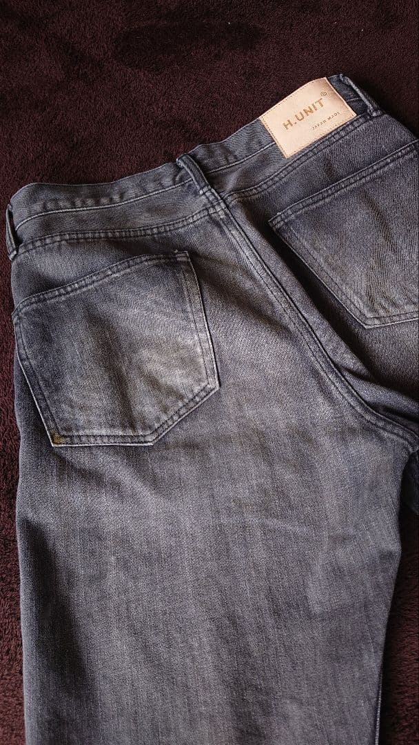 H.UNIT(エイチユニット）/BLACK DENIM USED加工/24AW