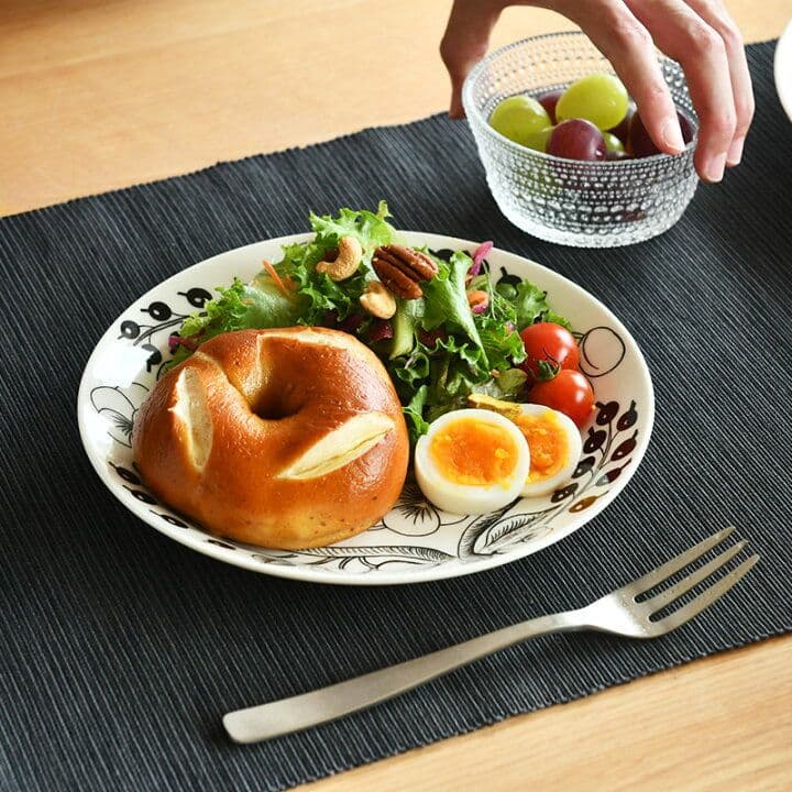 ARABIA パラティッシ ブラック 21cm プレート 2枚セット