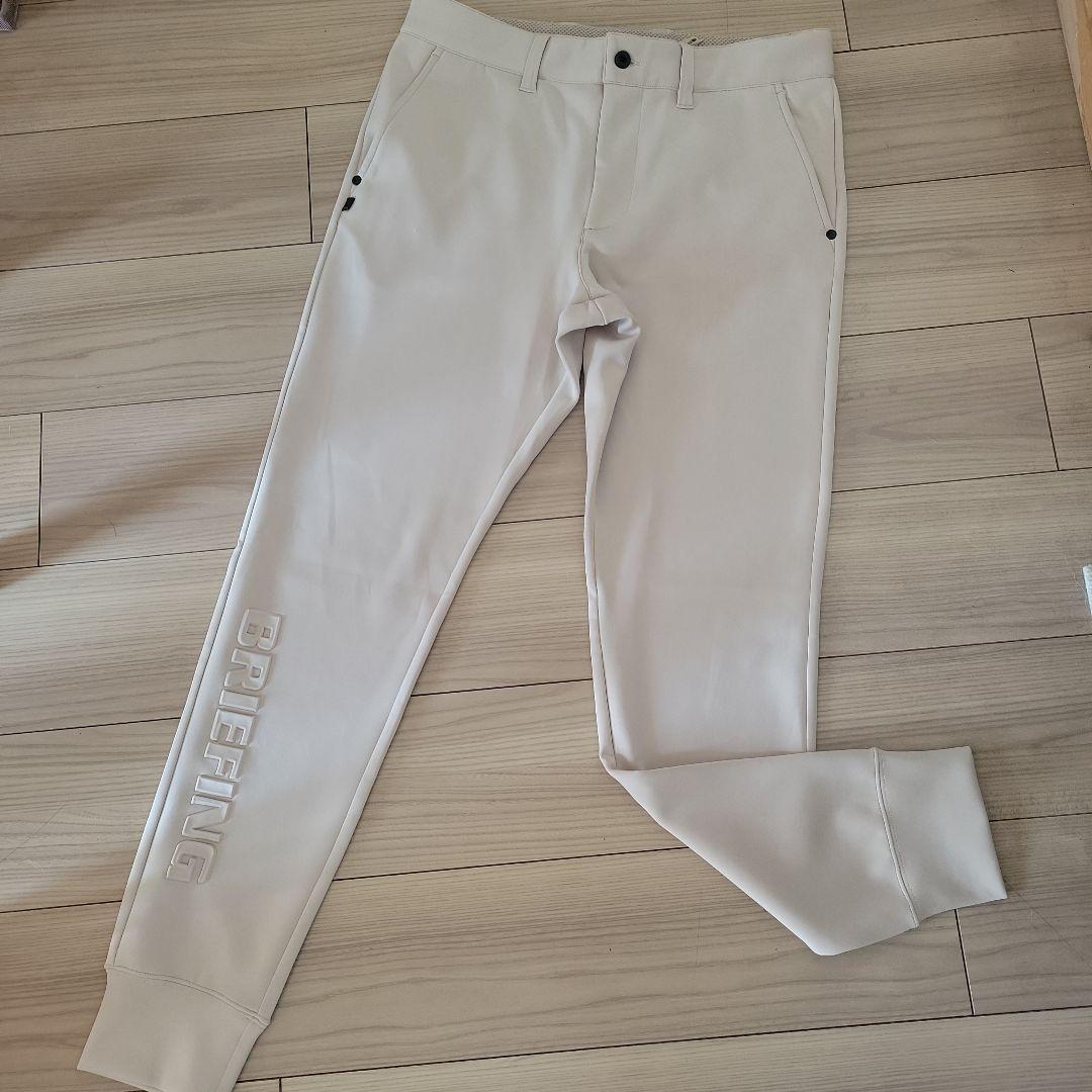 超美品✨素敵✨春のお洒落ベージュ❤BRIEFING 3Dロゴジョガーパンツ☆L