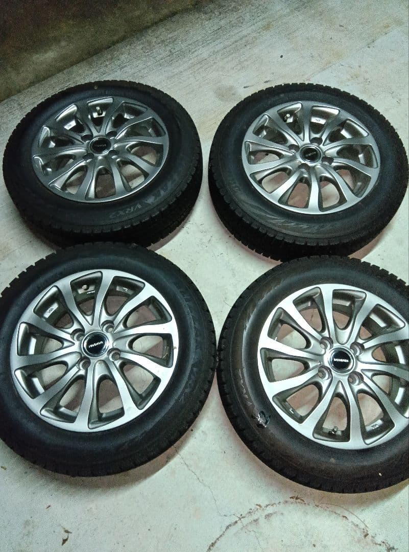 165/65R14 ブリザック　スタッドレスタイヤ　セット　ルーミー　2本　①