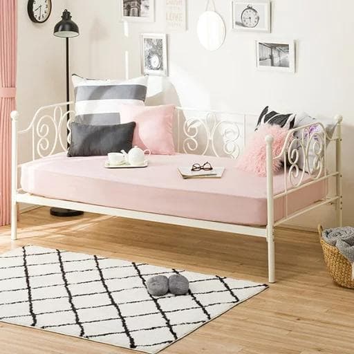 引き取り限定 ニトリ 姫ベッド ベッドフレーム 白