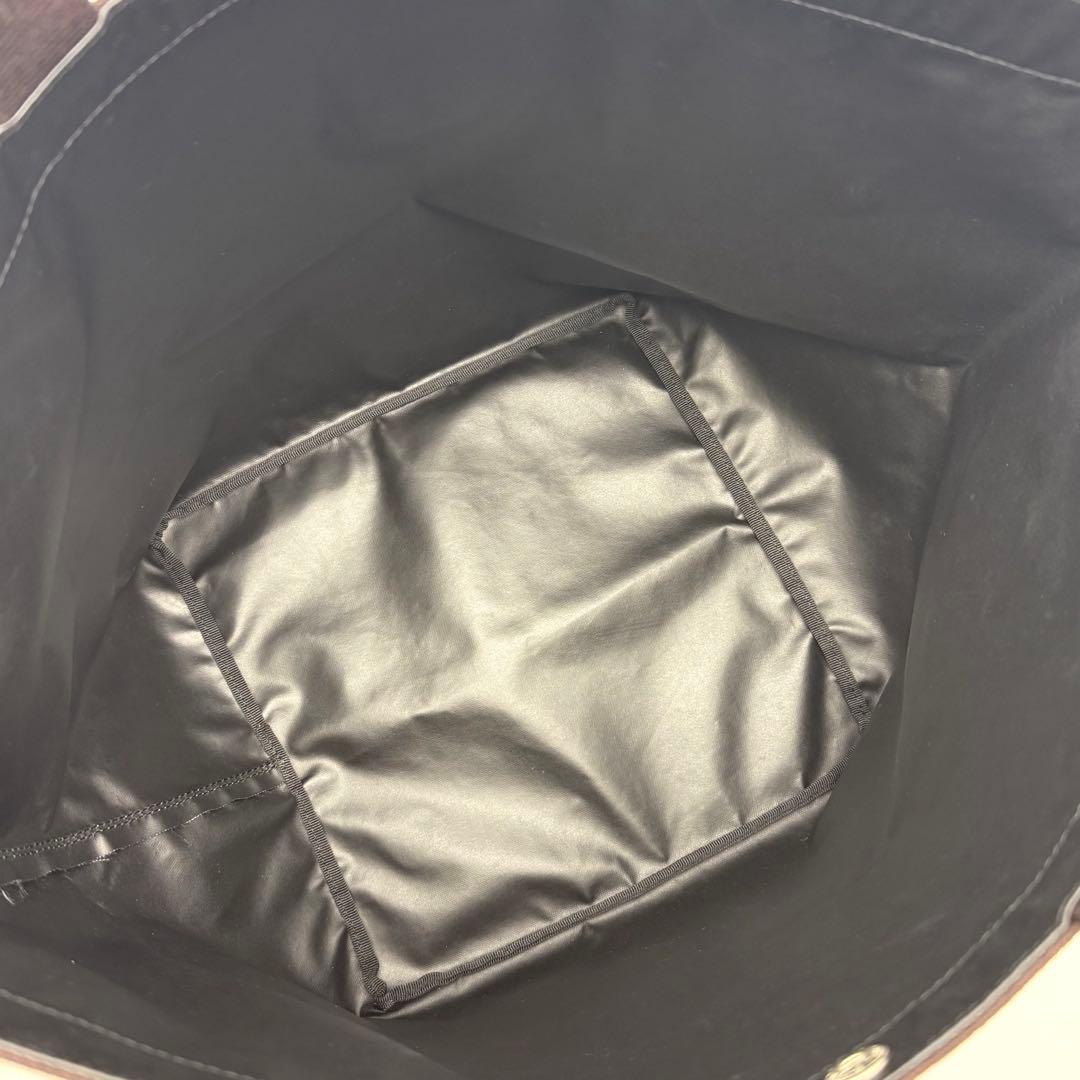 エルベシャプリエ 725C コーデュラ舟型トート L ネイビー×モカ