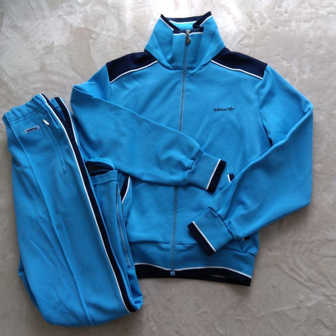 大幅値下げ！美品アディダス　デサント西ドイツ製ジャージ上下セット