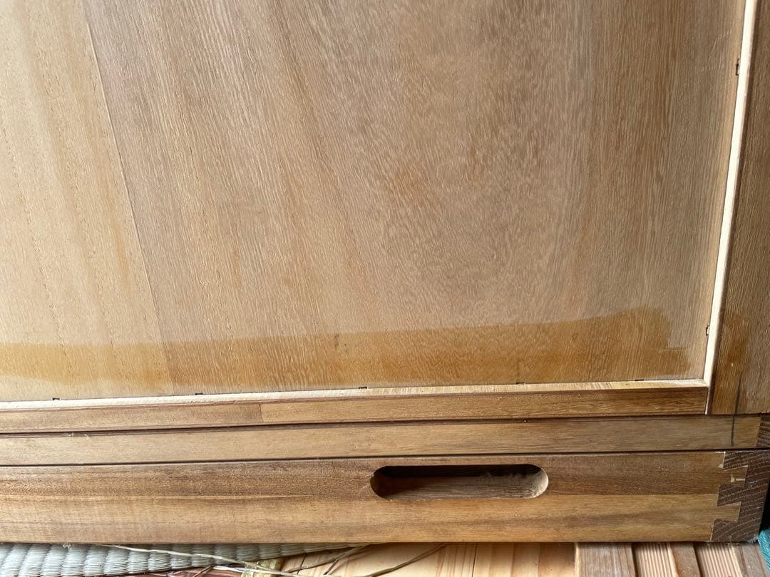 木目調 収納桐タンス 2段引き出し 5段