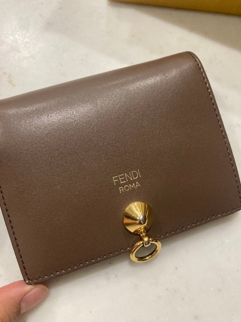 FENDI ブラウン 二つ折り財布 SMALL WALLET