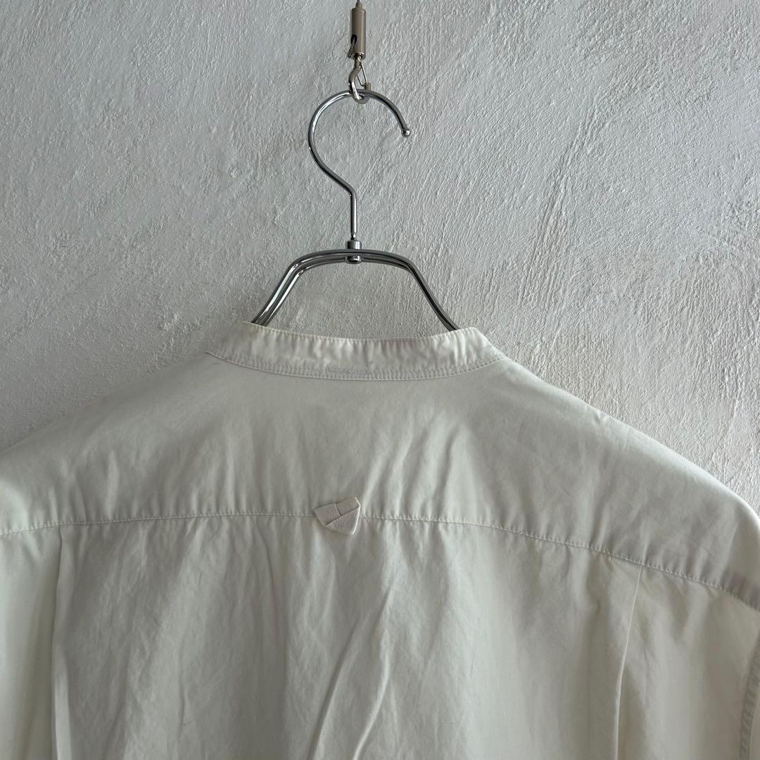 MHL. ガーメントダイ BASIC POPLIN STAND SHIRTS